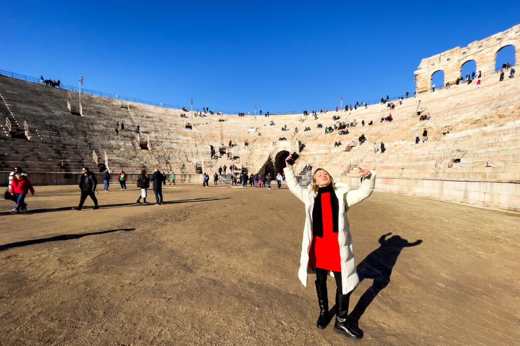 Mariya in Arena von Verona