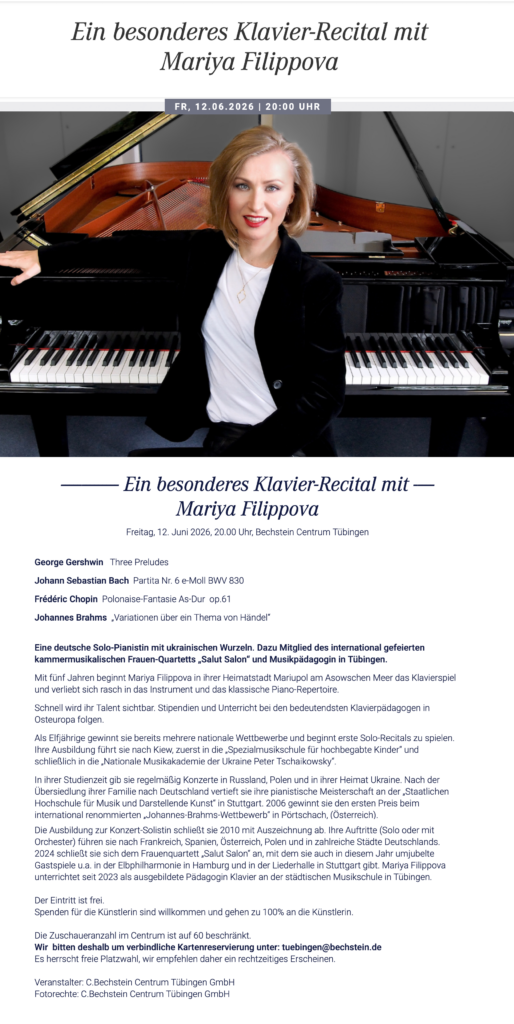  Flyer zum Konzert